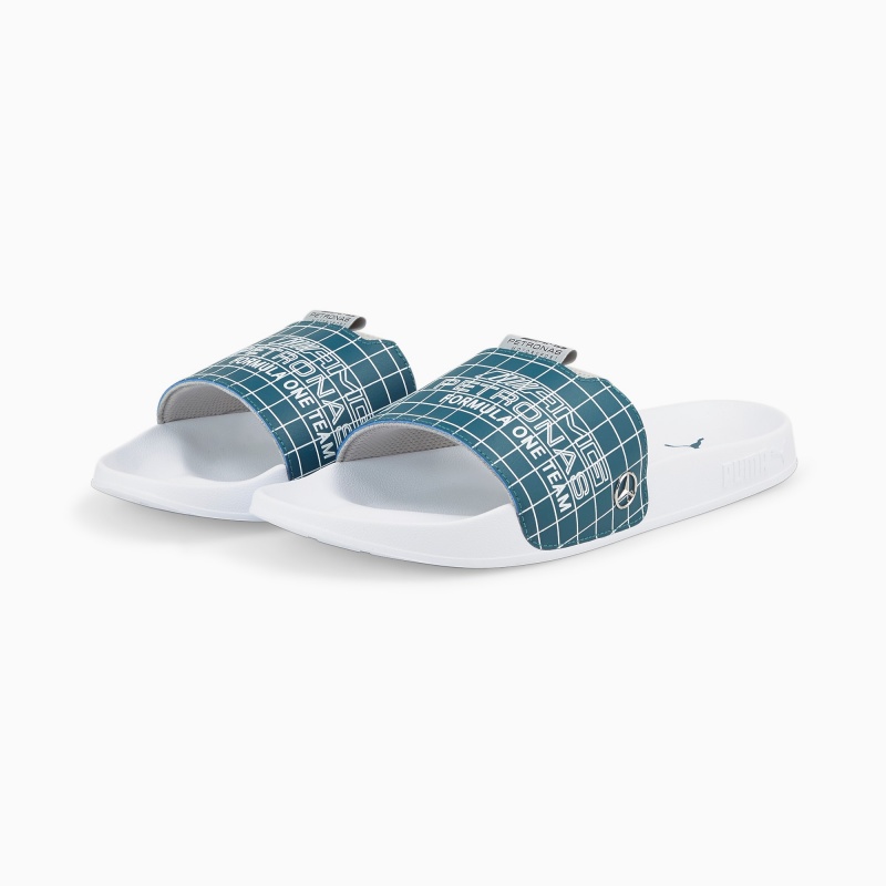 Sandalias Puma Mercedes F1 Leadcat 2.0 Blancos Azules Coral | 26418RTOG