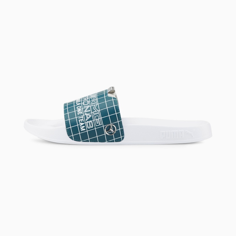 Sandalias Puma Mercedes F1 Leadcat 2.0 Blancos Azules Coral | 26418RTOG
