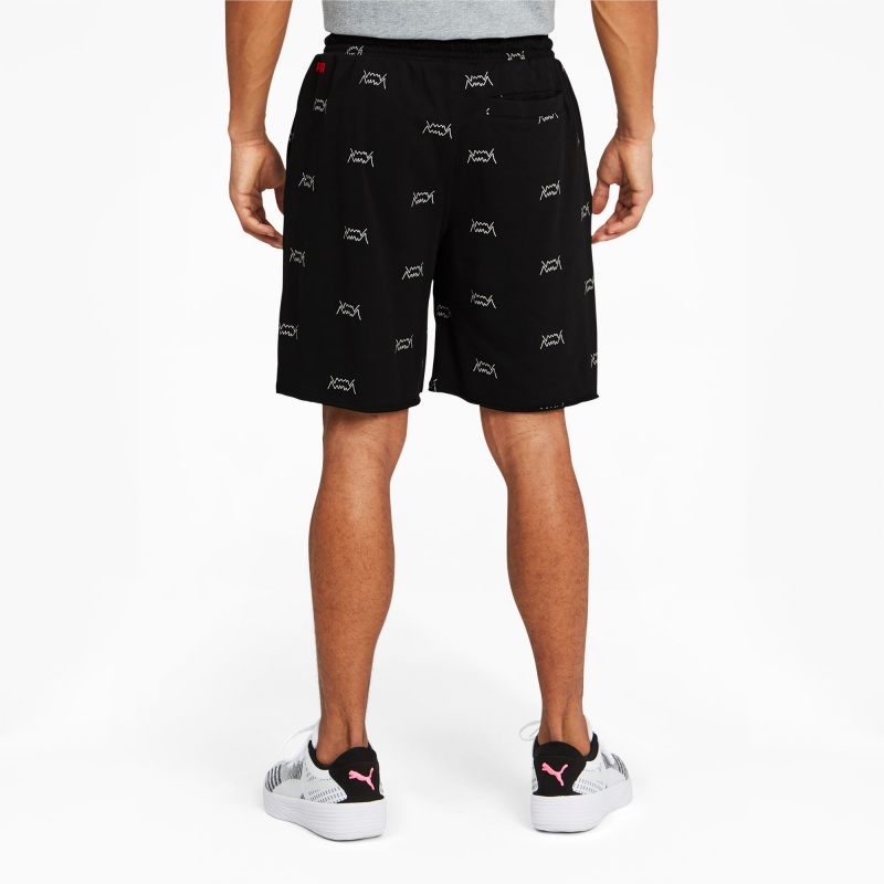 Short Puma Blue Chip Basketball Negros | 46029NHEZ