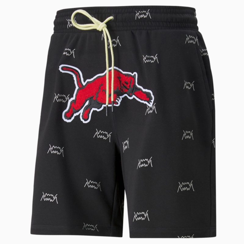 Short Puma Blue Chip Basketball Negros | 46029NHEZ