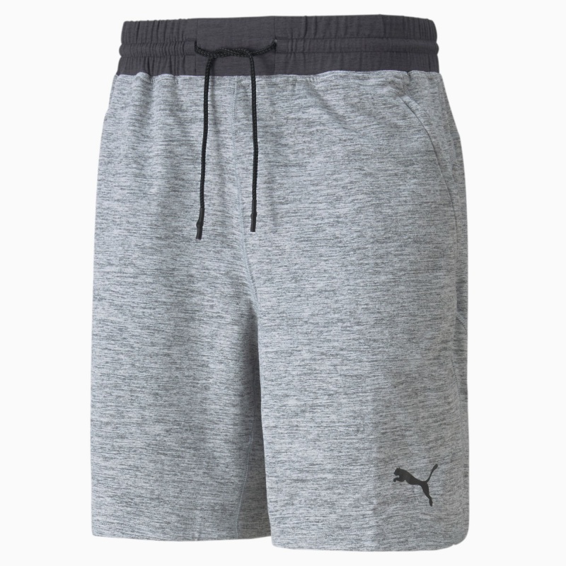 Short Puma CLOUDSPUN 8" Entrenamiento Medium Gray Heather | 74830ZDXE