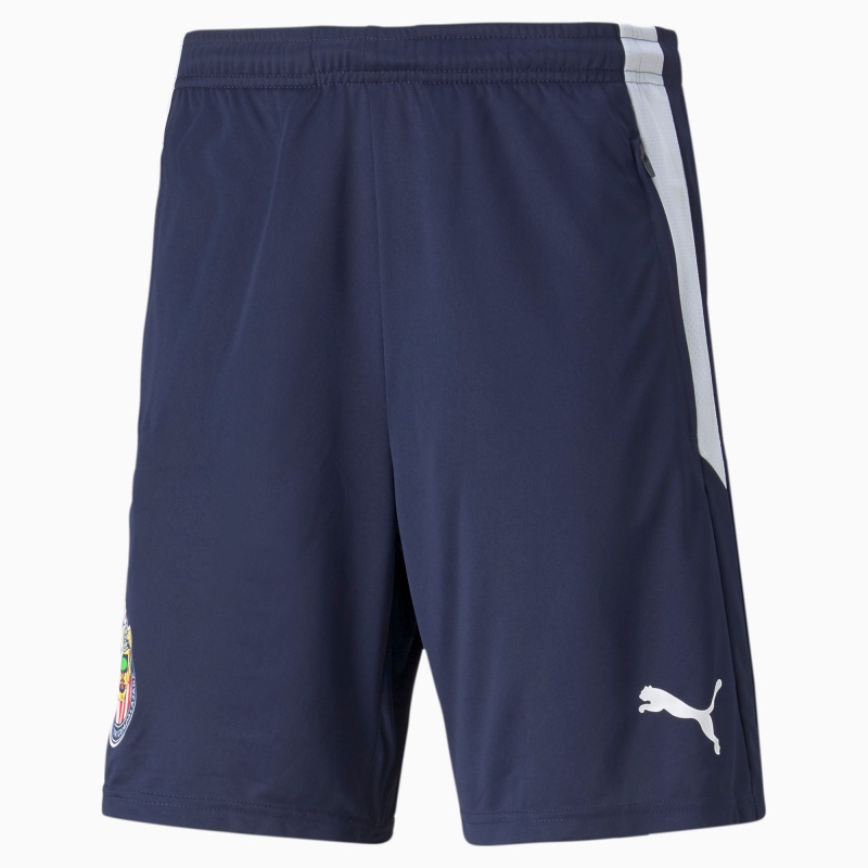 Short Puma Chivas Entrenamiento Soccer Blancos | 97132CLHM