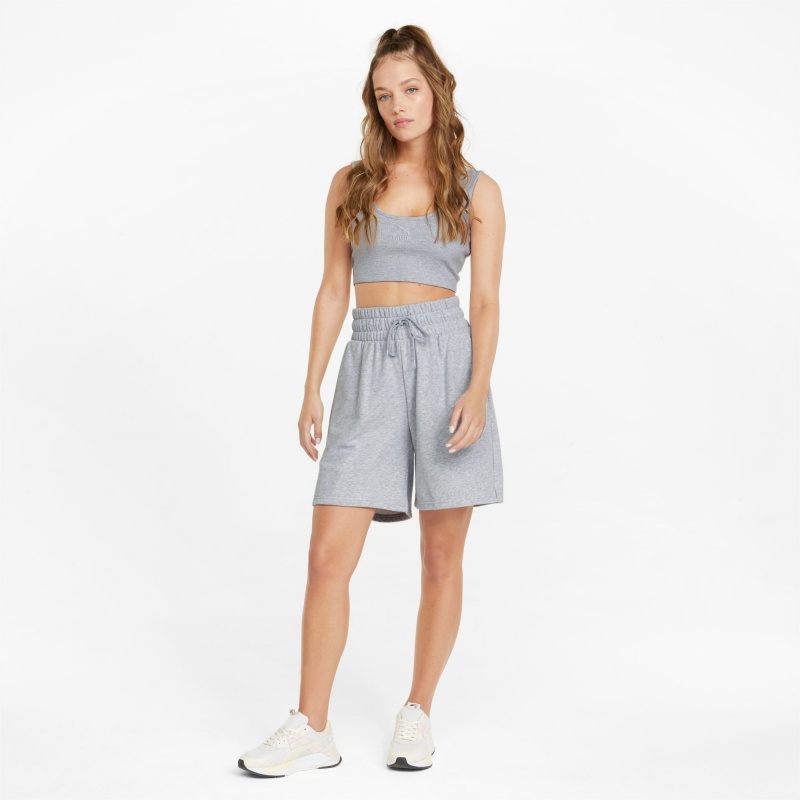 Short Puma Classics High-Cintura Azules | 84052PBJA