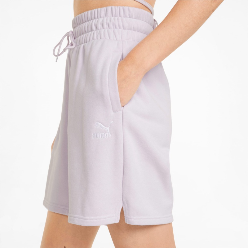 Short Puma Classics High-Cintura Lavanda | 91057GEMI