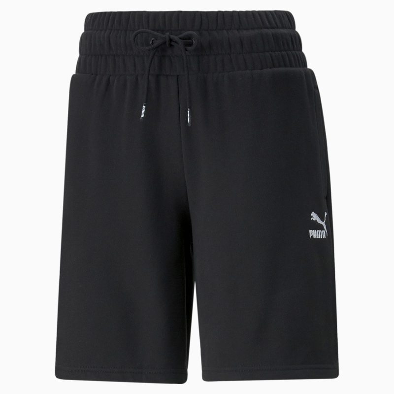 Short Puma Classics High-Cintura Negros | 59283OTKF