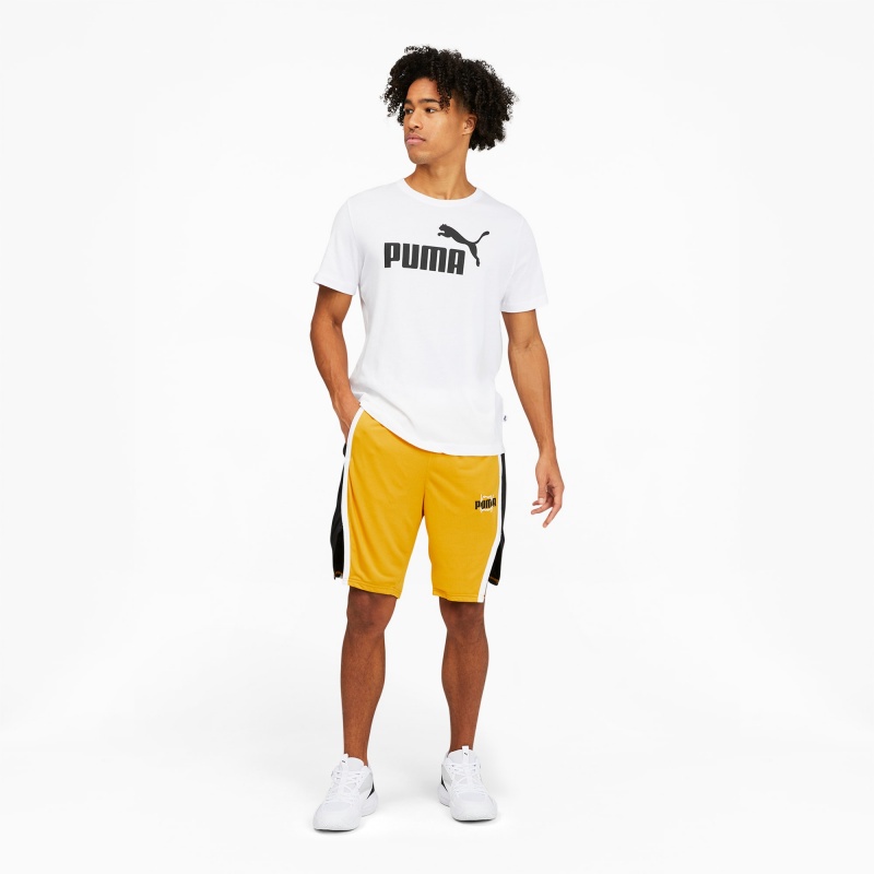 Short Puma Curl Basketball Amarillos | 80364OLGE