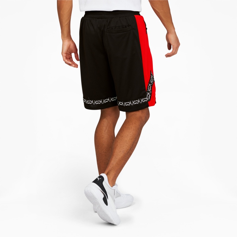 Short Puma Full Ride Basketball Negros | 78619FLCR