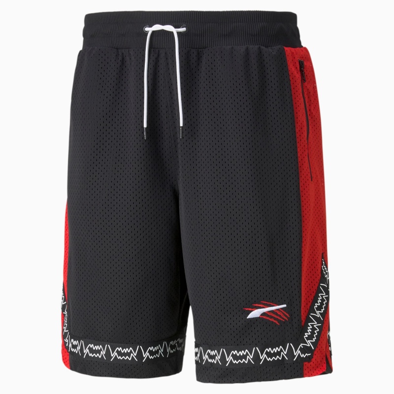 Short Puma Full Ride Basketball Negros | 78619FLCR