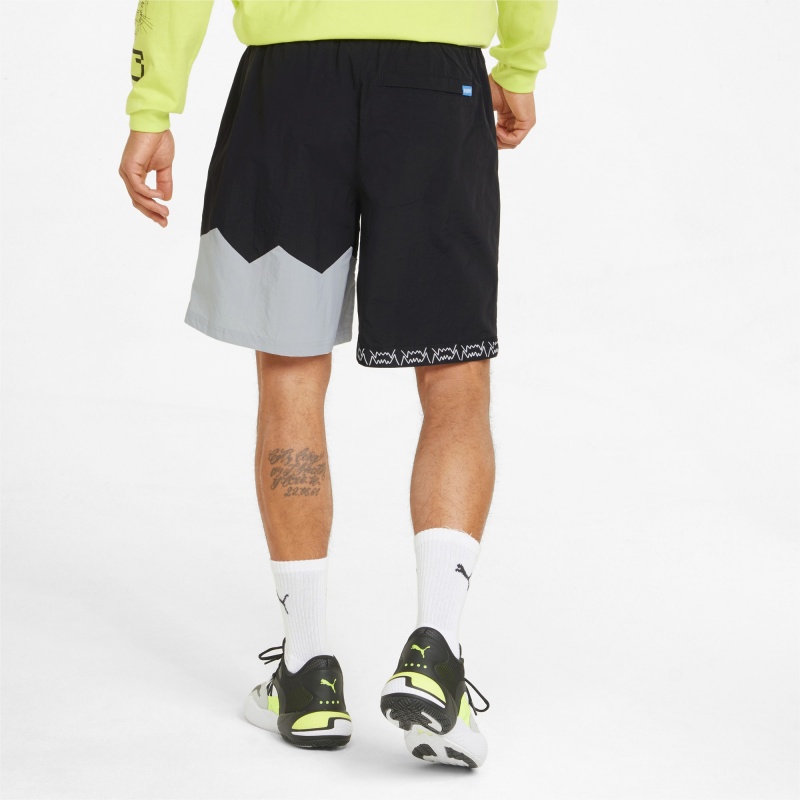 Short Puma Jaws Woven Basketball Negros | 41298VBWF