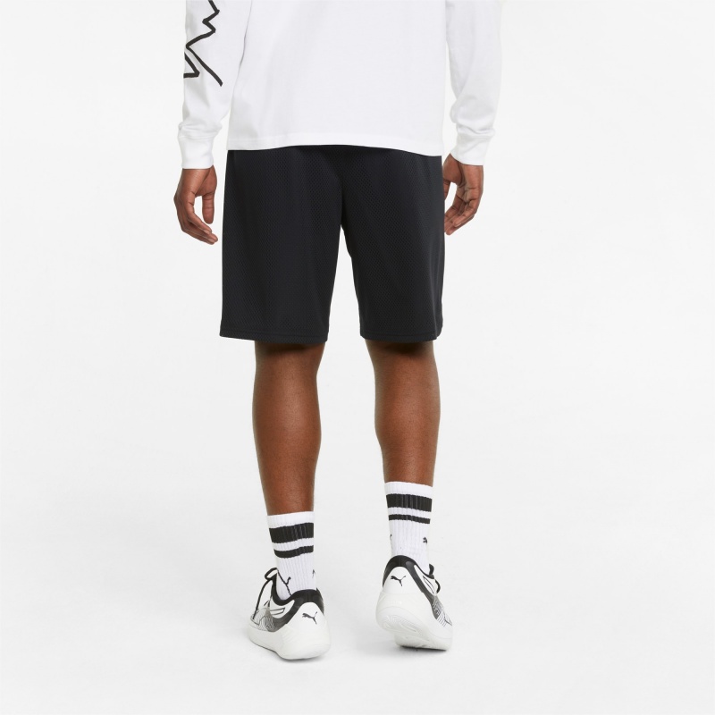 Short Puma Mesh Basketball Practice Negros | 72641KWNQ