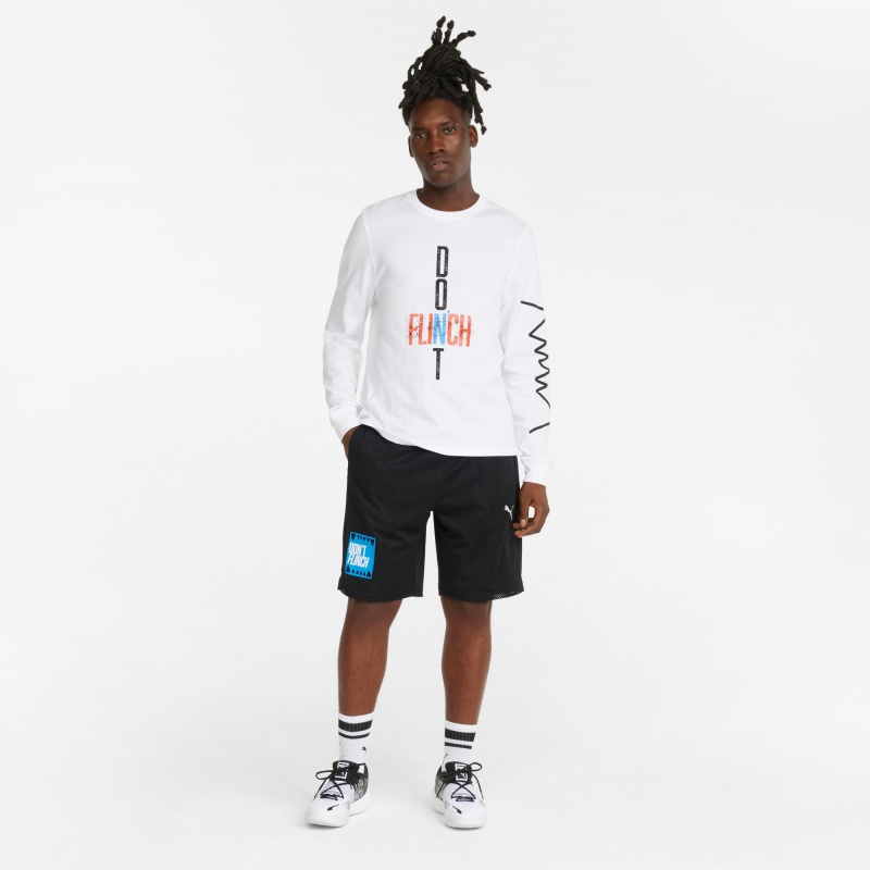 Short Puma Mesh Basketball Practice Negros | 72641KWNQ
