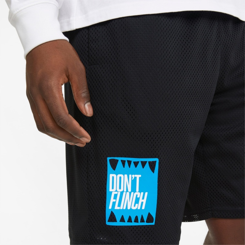 Short Puma Mesh Basketball Practice Negros | 72641KWNQ