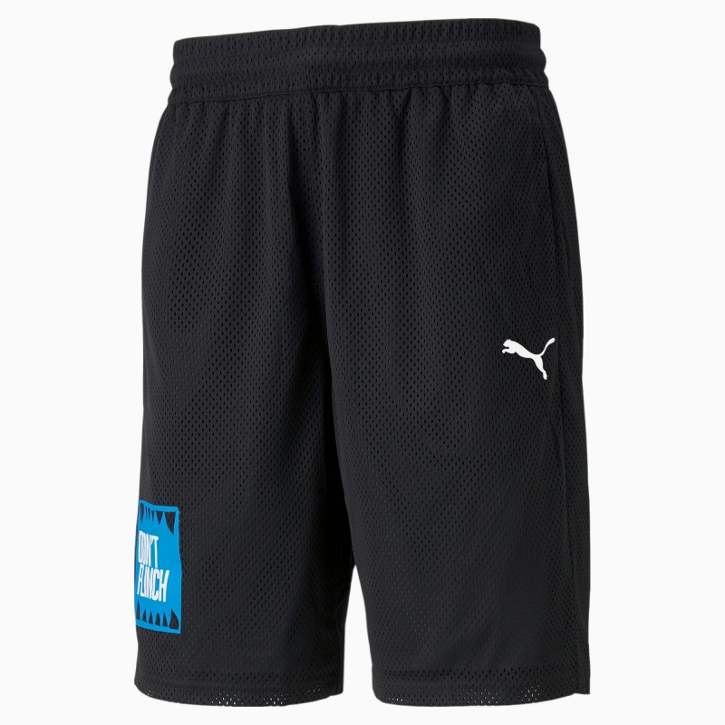 Short Puma Mesh Basketball Practice Negros | 72641KWNQ
