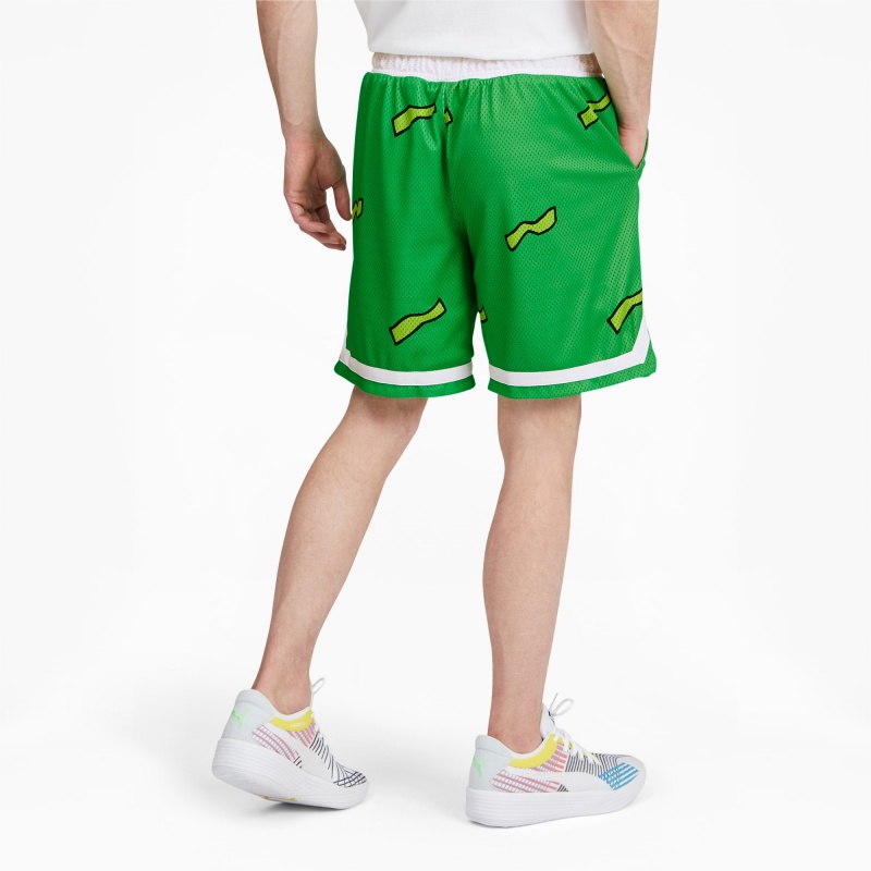 Short Puma PUMA x RUGRATS Basketball Verdes | 38419CBNZ
