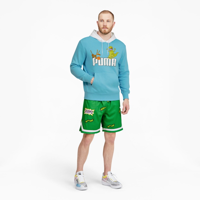 Short Puma PUMA x RUGRATS Basketball Verdes | 38419CBNZ