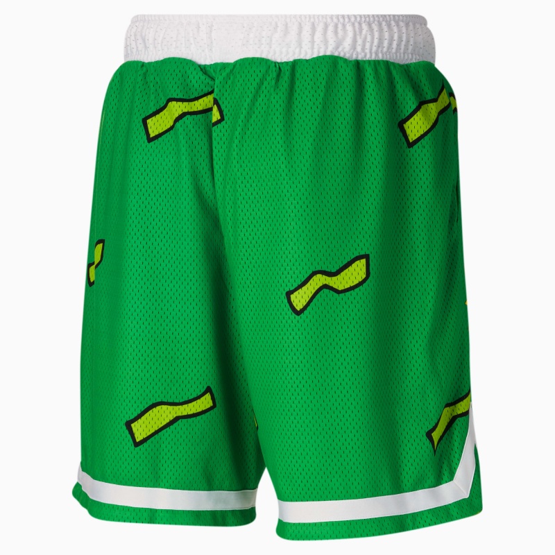 Short Puma PUMA x RUGRATS Basketball Verdes | 38419CBNZ