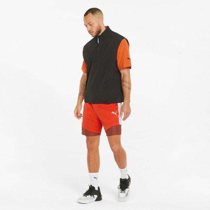 Short Puma Pick and Roll Basketball Cherry Tomato / Chili Oil | 85203MBNO