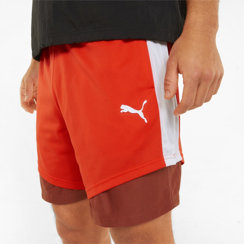 Short Puma Pick and Roll Basketball Cherry Tomato / Chili Oil | 85203MBNO