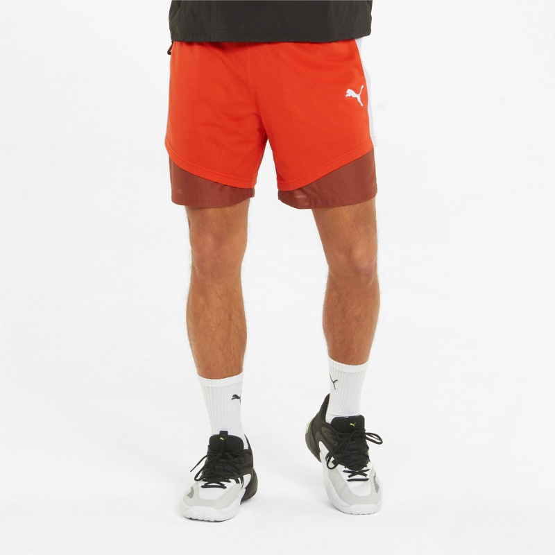 Short Puma Pick and Roll Basketball Cherry Tomato / Chili Oil | 85203MBNO