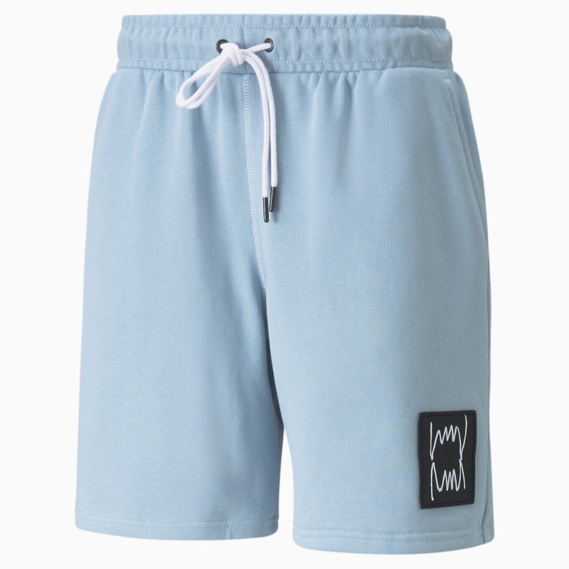 Short Puma Pivot Basketball Azules | 19685RFQX