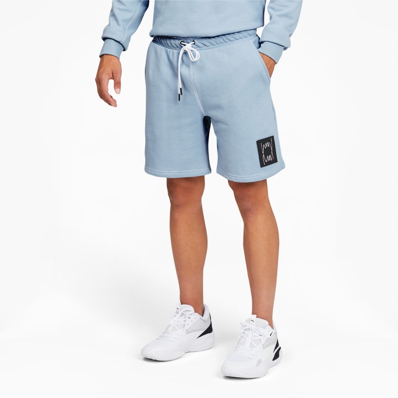 Short Puma Pivot Basketball Azules | 19685RFQX