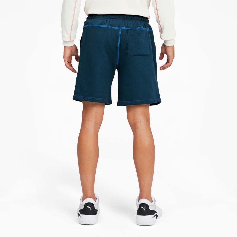 Short Puma Pivot Basketball Azules | 40396CXLF
