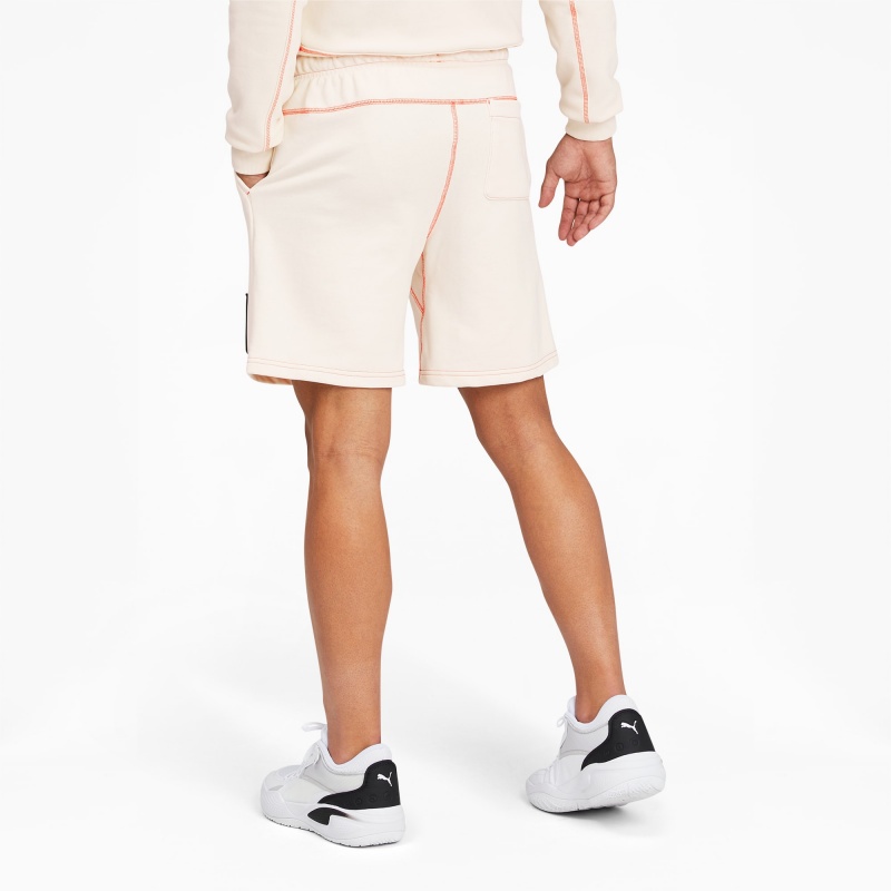 Short Puma Pivot Basketball Blancos | 96120JZGR