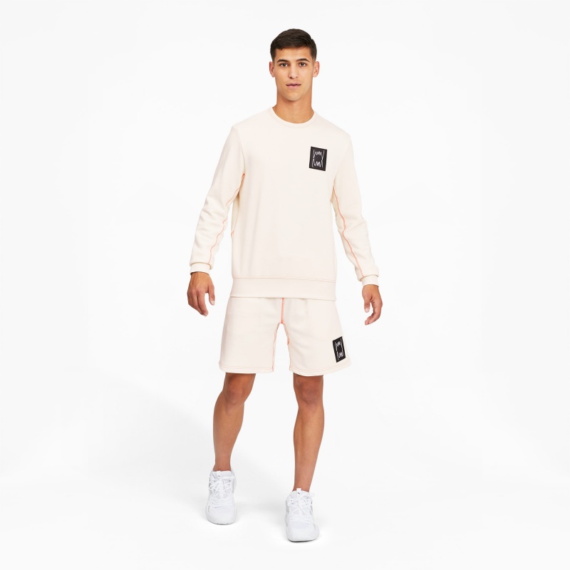 Short Puma Pivot Basketball Blancos | 96120JZGR