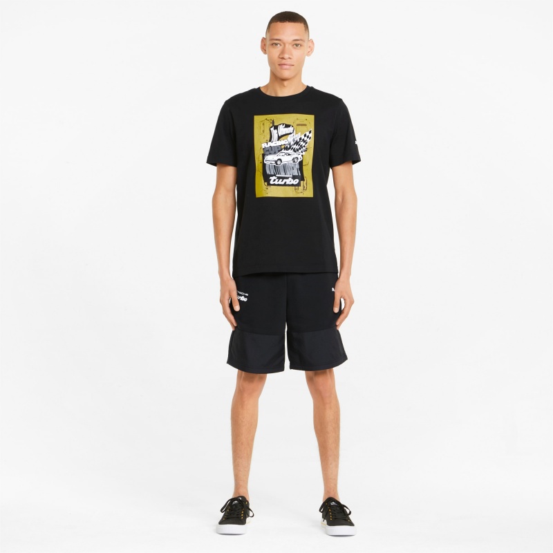 Short Puma Porsche Legacy Sweat Negros | 05946DFWC