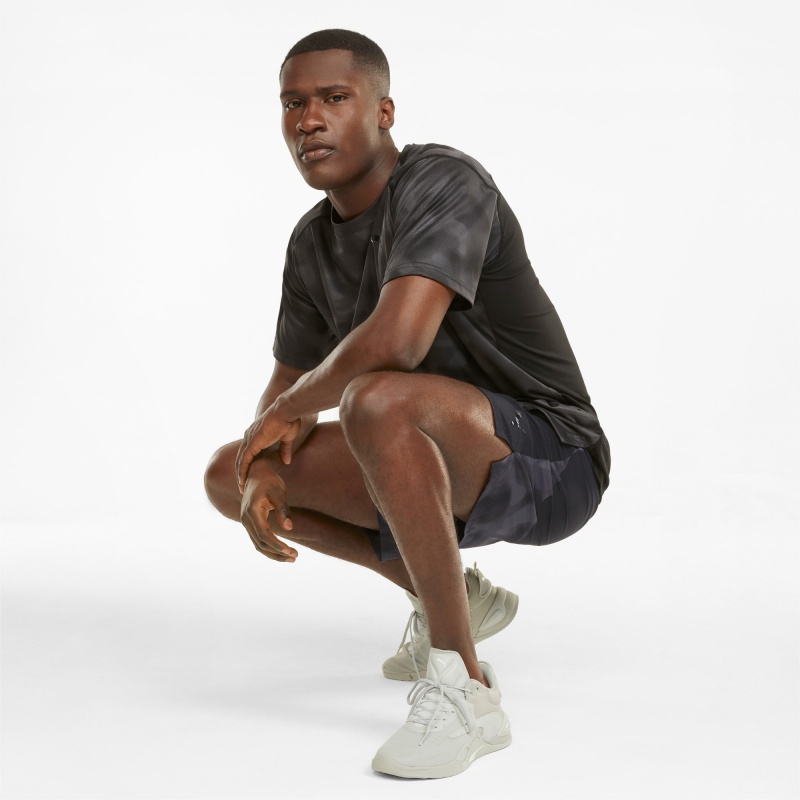 Short Puma Printed 8" Woven Entrenamiento Negros Negros | 01629HTRY
