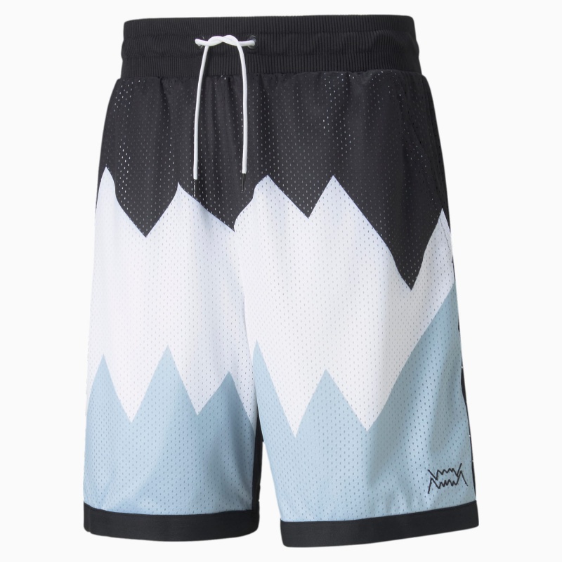 Short Puma Scholarship Basketball Negros | 61329TINC