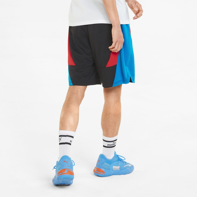 Short Puma Slashing Basketball Negros | 76105ODRA