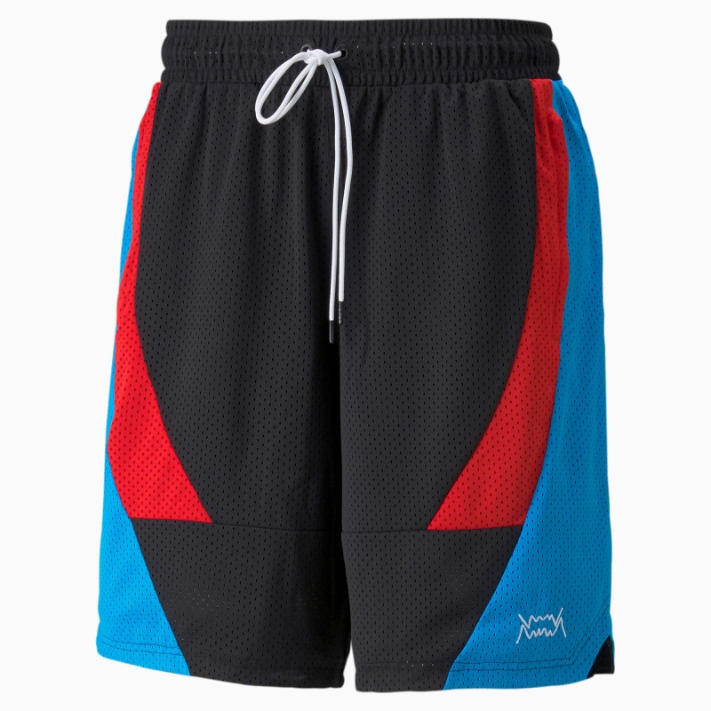 Short Puma Slashing Basketball Negros | 76105ODRA