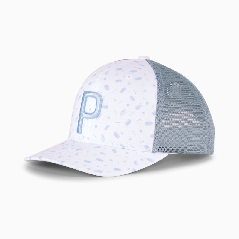 Snapback Puma Snack Shack P 110 Trucker Snapback Blancos Azules | 02589QKUM