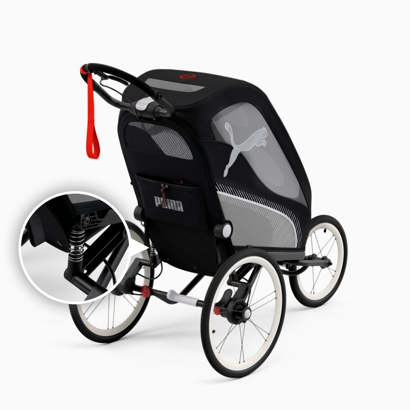 Stroller Puma PUMA x CYBEX ZENO One Box Negros Rojos | 16503EYWJ