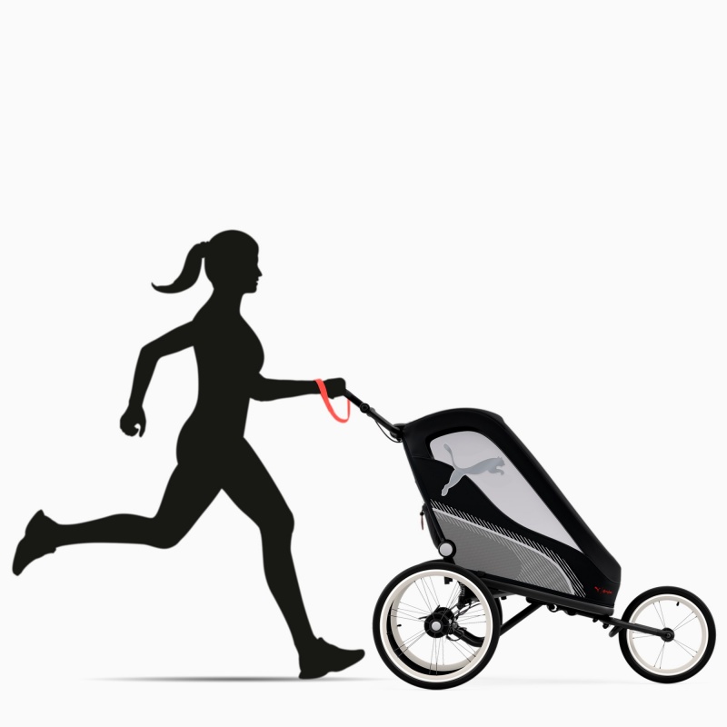 Stroller Puma PUMA x CYBEX ZENO One Box Negros Rojos | 16503EYWJ