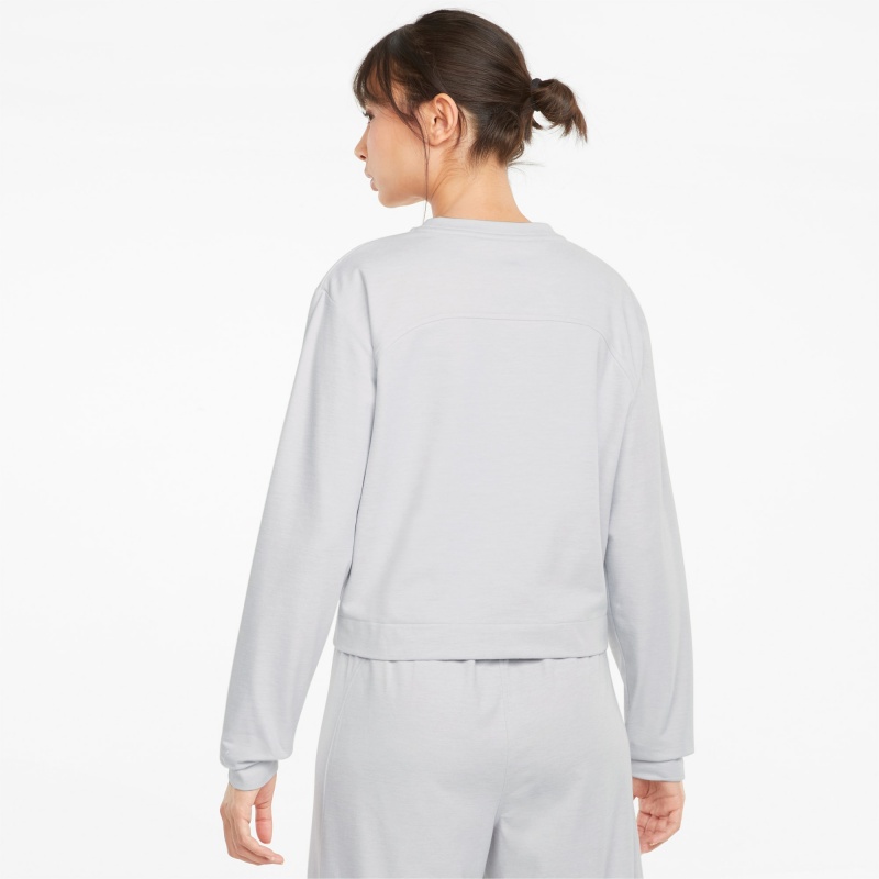 Sudadera Puma CLOUDSPUN Crew Neck Entrenamiento Nimbus Cloud Heather | 14802GATO