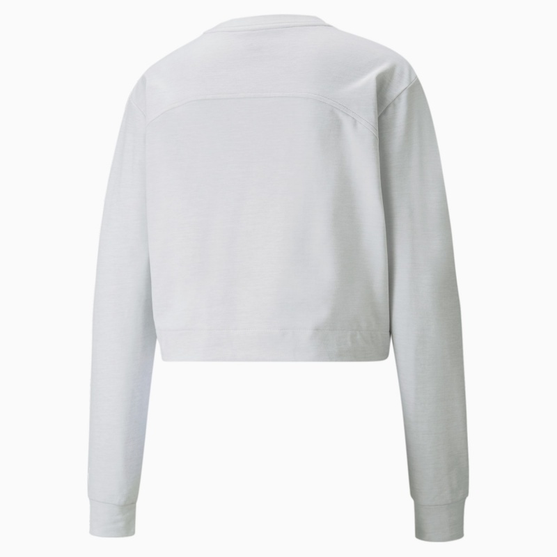 Sudadera Puma CLOUDSPUN Crew Neck Entrenamiento Nimbus Cloud Heather | 14802GATO