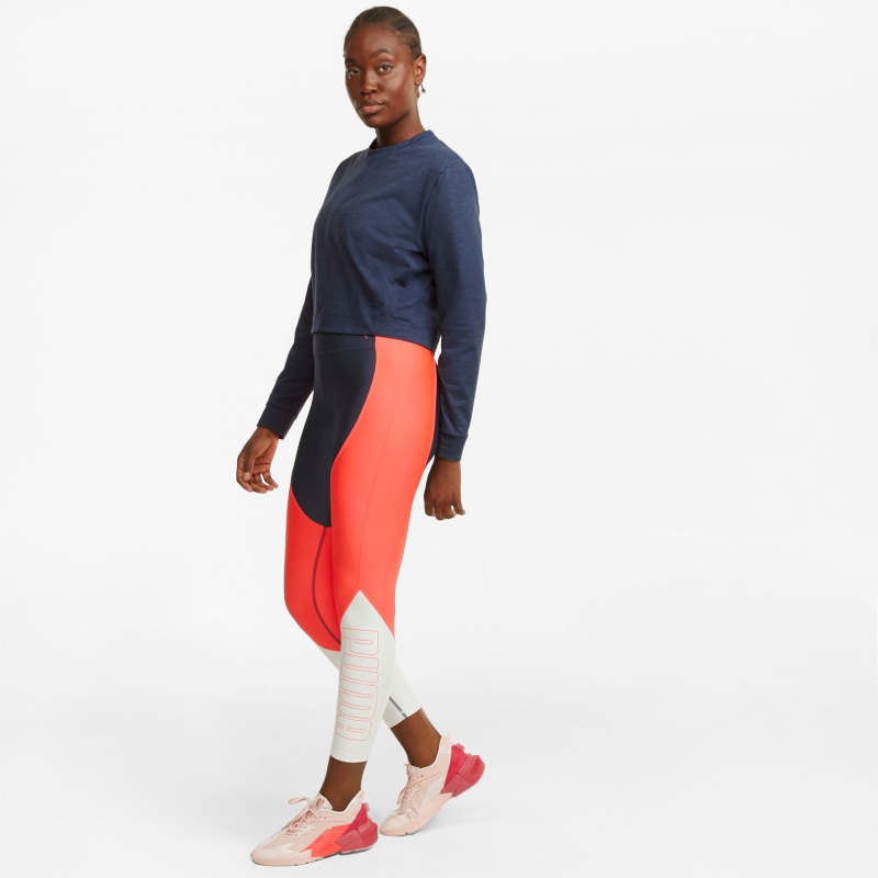 Sudadera Puma CLOUDSPUN Crew Neck Entrenamiento Spellbound Heather | 97860KROS