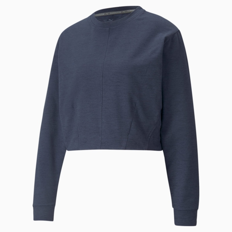 Sudadera Puma CLOUDSPUN Crew Neck Entrenamiento Spellbound Heather | 97860KROS