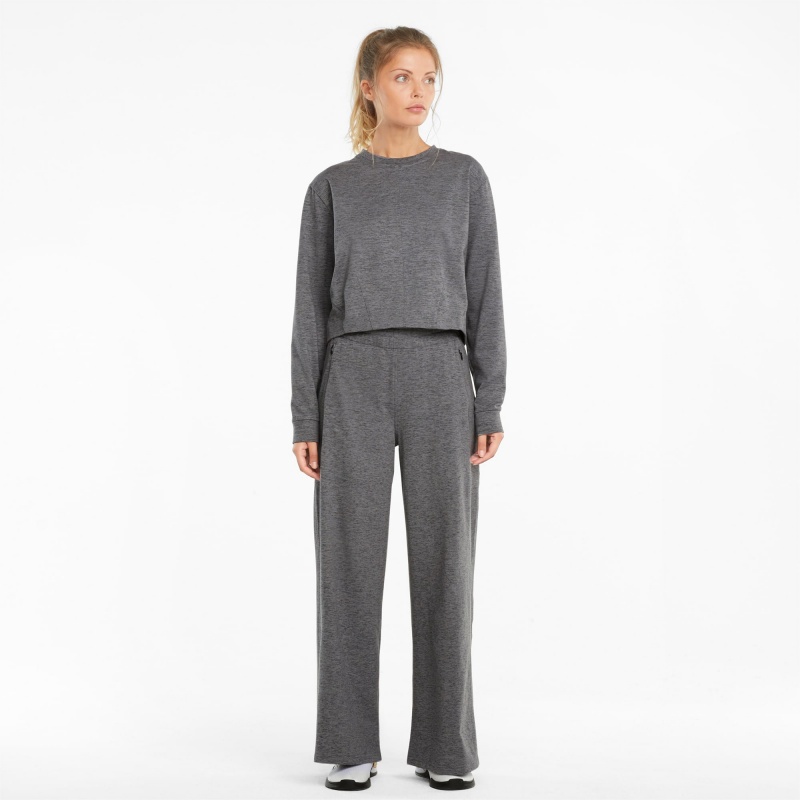 Sudadera Puma CLOUDSPUN Crew Neck Entrenamiento Negros | 81294GRDQ
