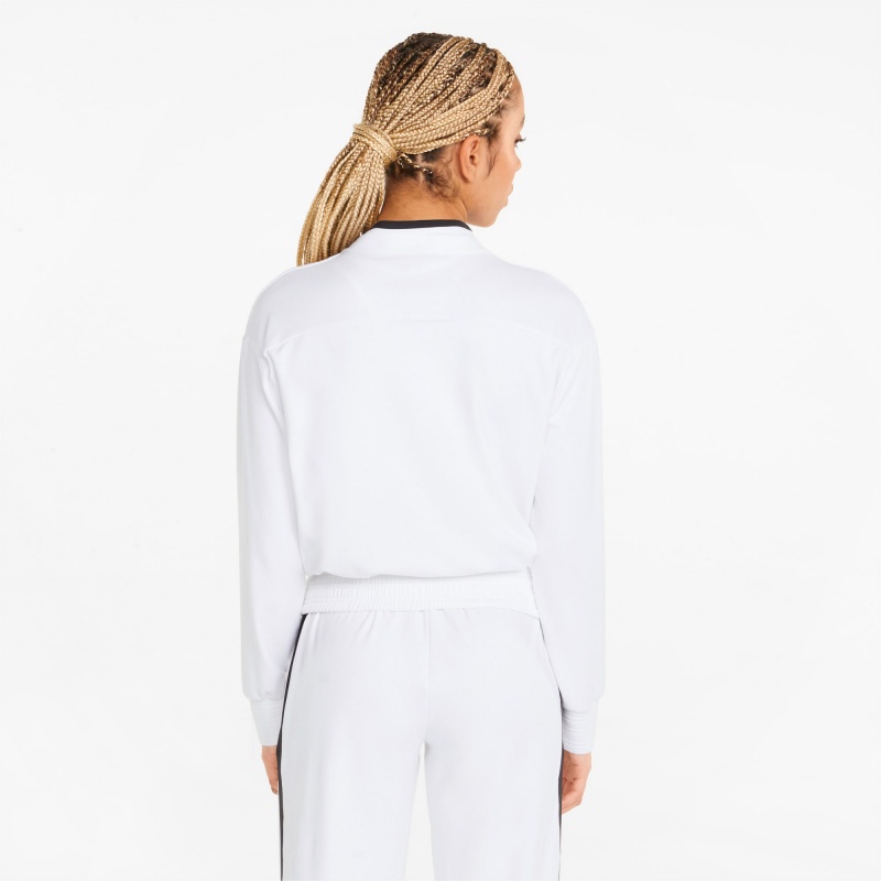 Sudadera Puma CLOUDSPUN Moda Luxe Entrenamiento Blancos | 30491YUJM