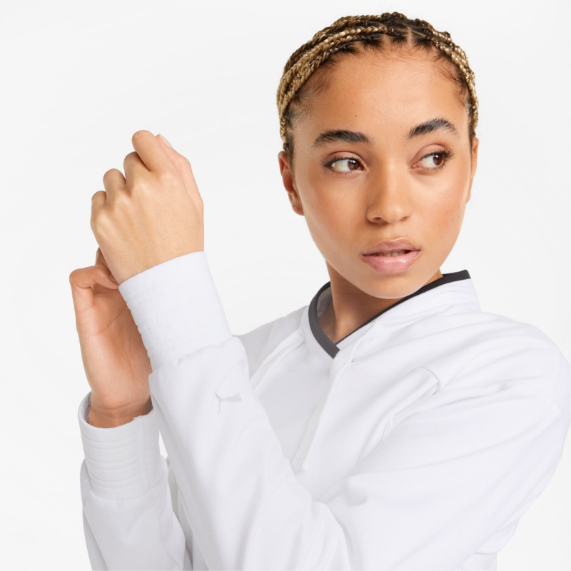 Sudadera Puma CLOUDSPUN Moda Luxe Entrenamiento Blancos | 30491YUJM