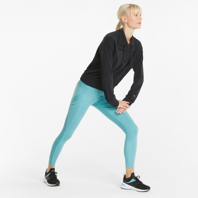Sudadera Puma CLOUDSPUN Moda Luxe Entrenamiento Negros | 70924UJTI
