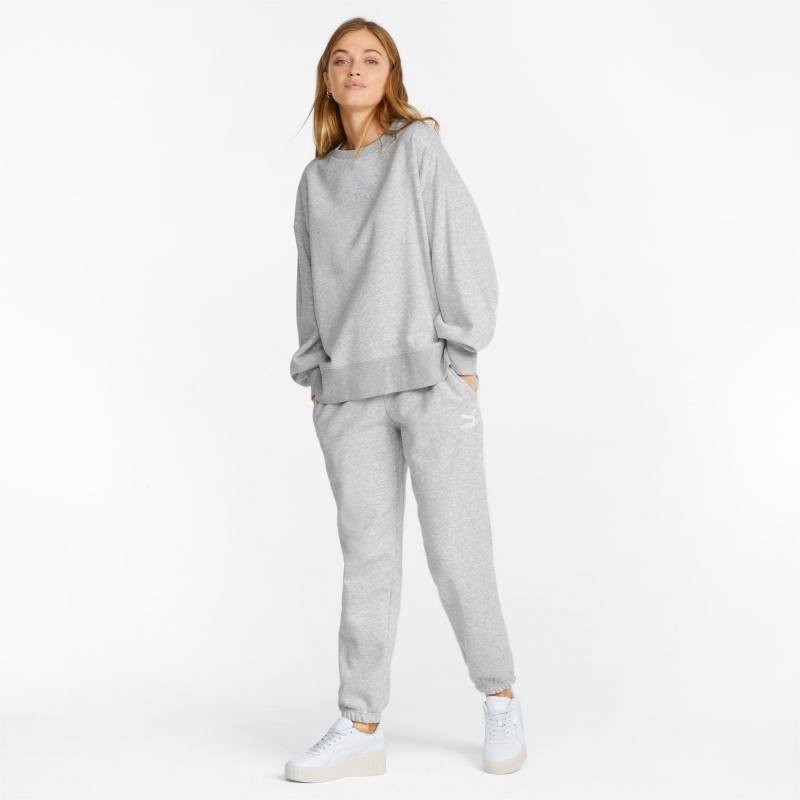 Sudadera Puma Classics Oversized Crew Azules | 63921VHPN