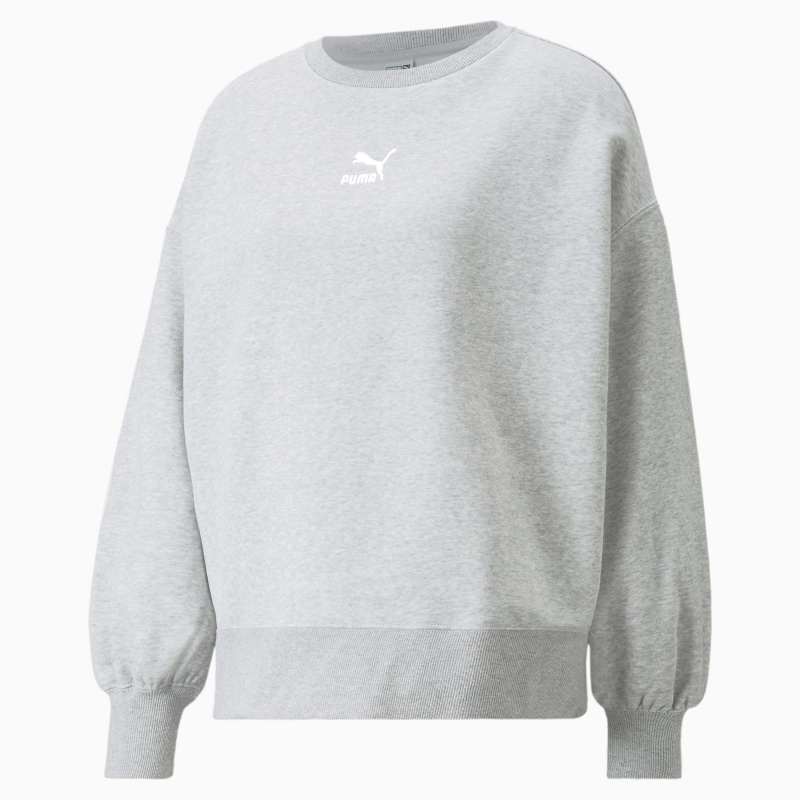 Sudadera Puma Classics Oversized Crew Azules | 63921VHPN