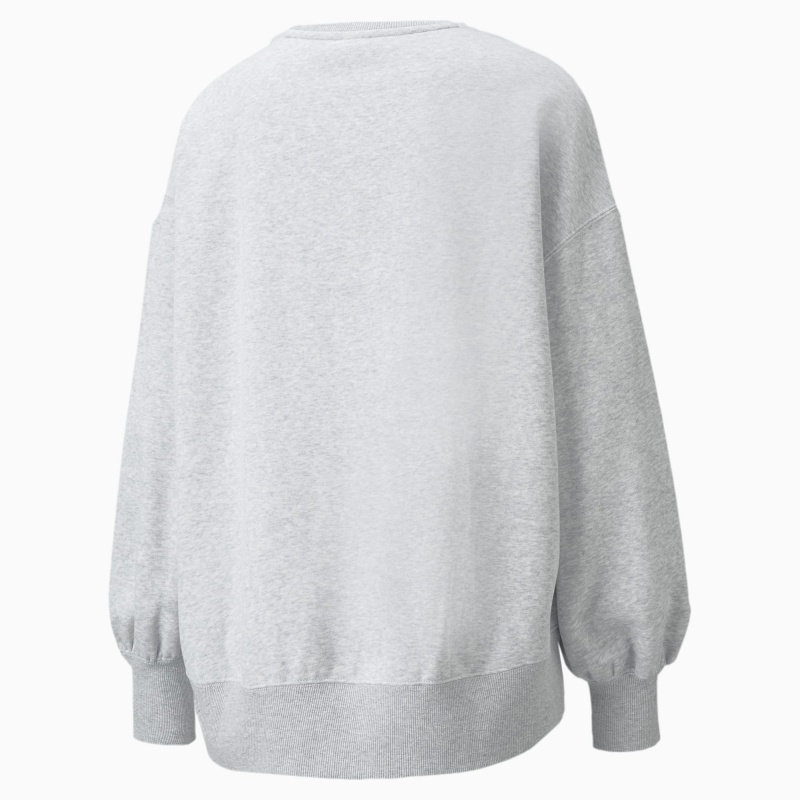 Sudadera Puma Classics Oversized Crew Azules | 63921VHPN