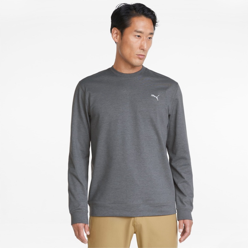 Sudadera Puma Cloudspun Crewneck QUIET SHADE Heather | 10423QMJZ
