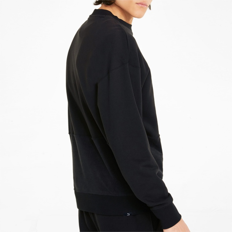 Sudadera Puma Downtown Crew Neck Negros | 57346LPXI