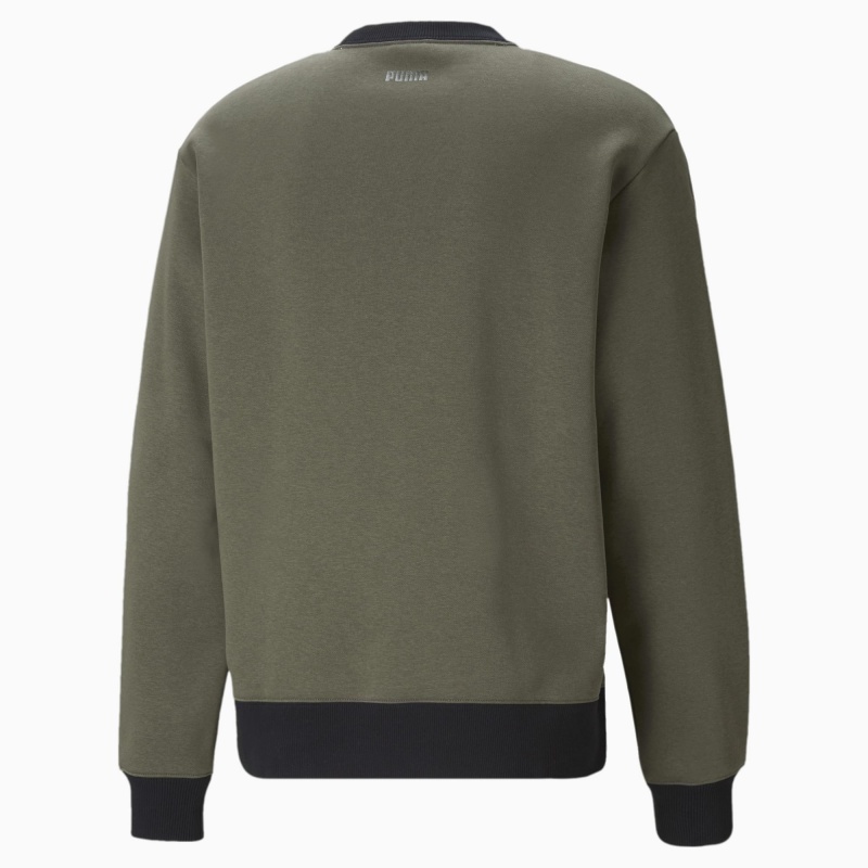 Sudadera Puma Enrolment Crew Neck Basketball Grape Leaf | 04297KDHY